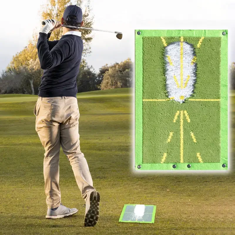 Golf swing trajectory training Golf training mat Orientation Sensing Pad Swing Practice Pads mat Indoor golf swing practice mat