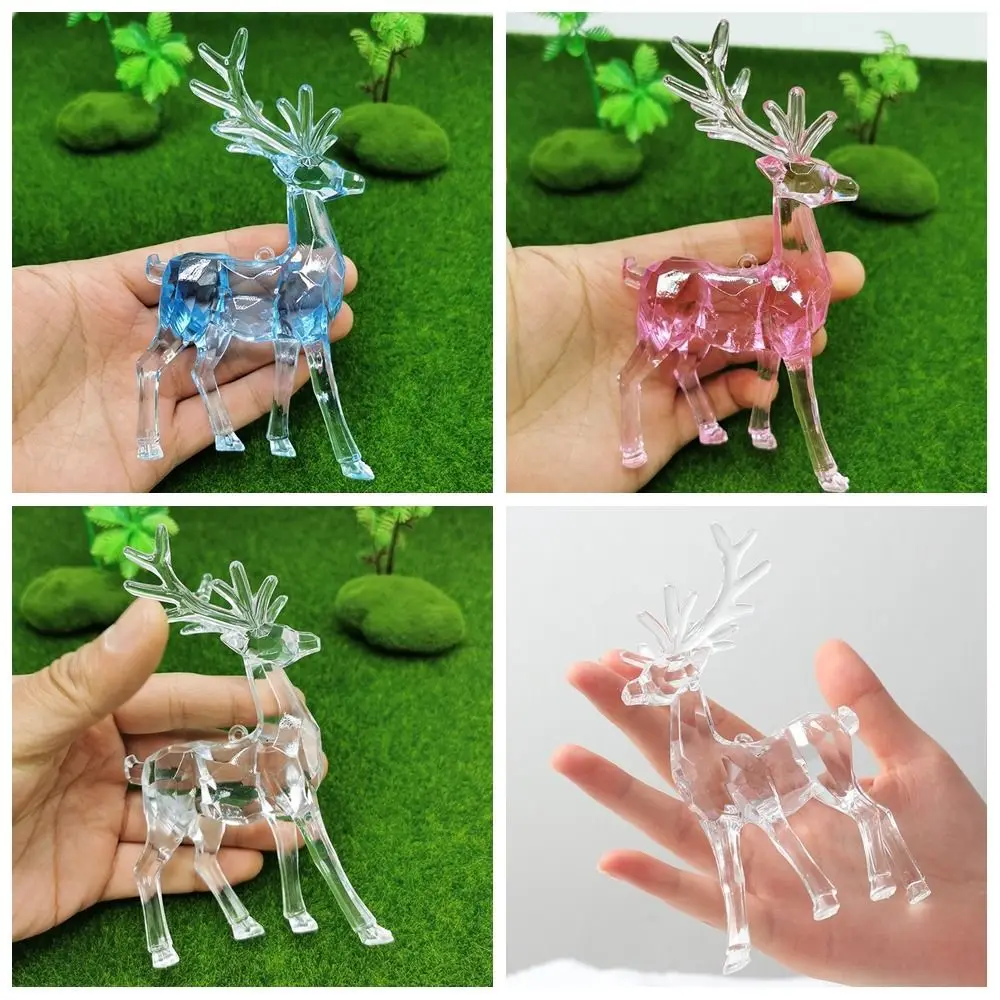 Cerf en acrylique pour enfants, cerf en cristal, wapiti mignon, simulation créative