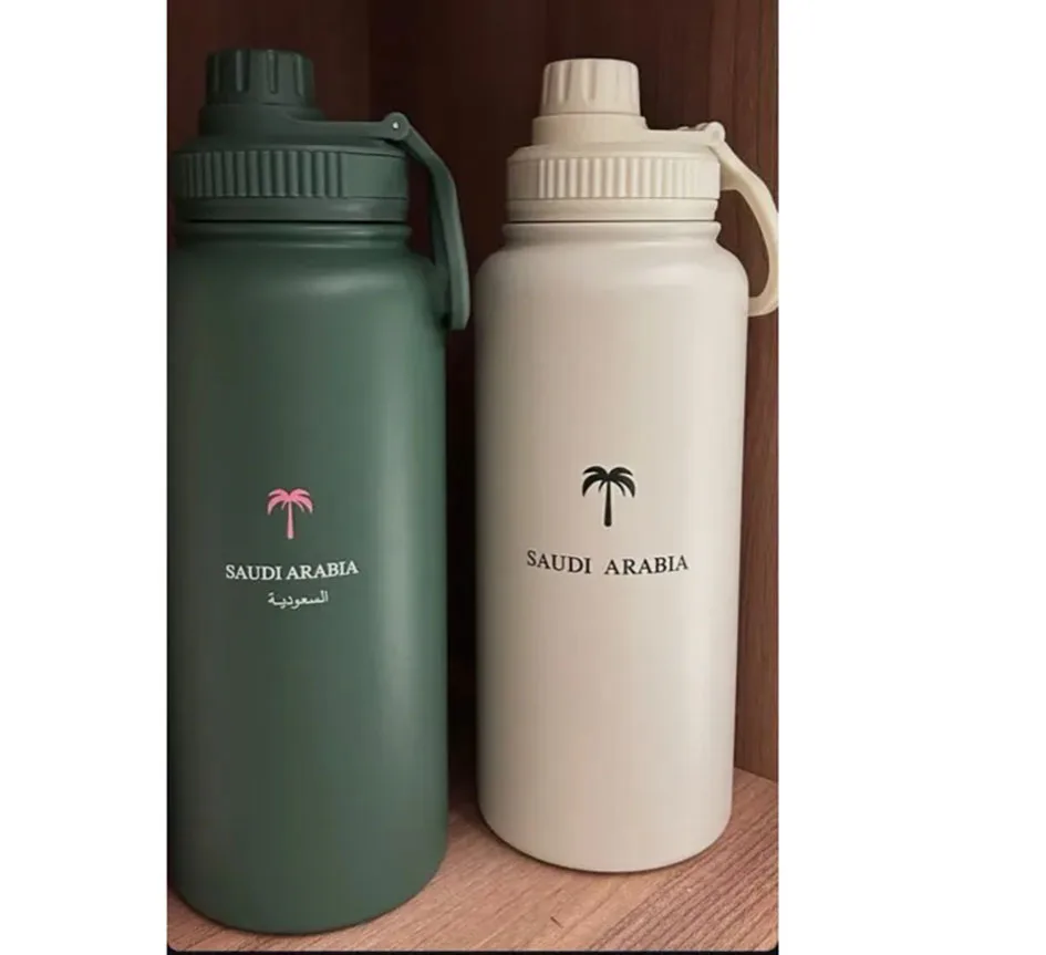 

American style large capacity space kettle, portable outdoor handle, sports kettle, high aesthetic value, simple thermos cup