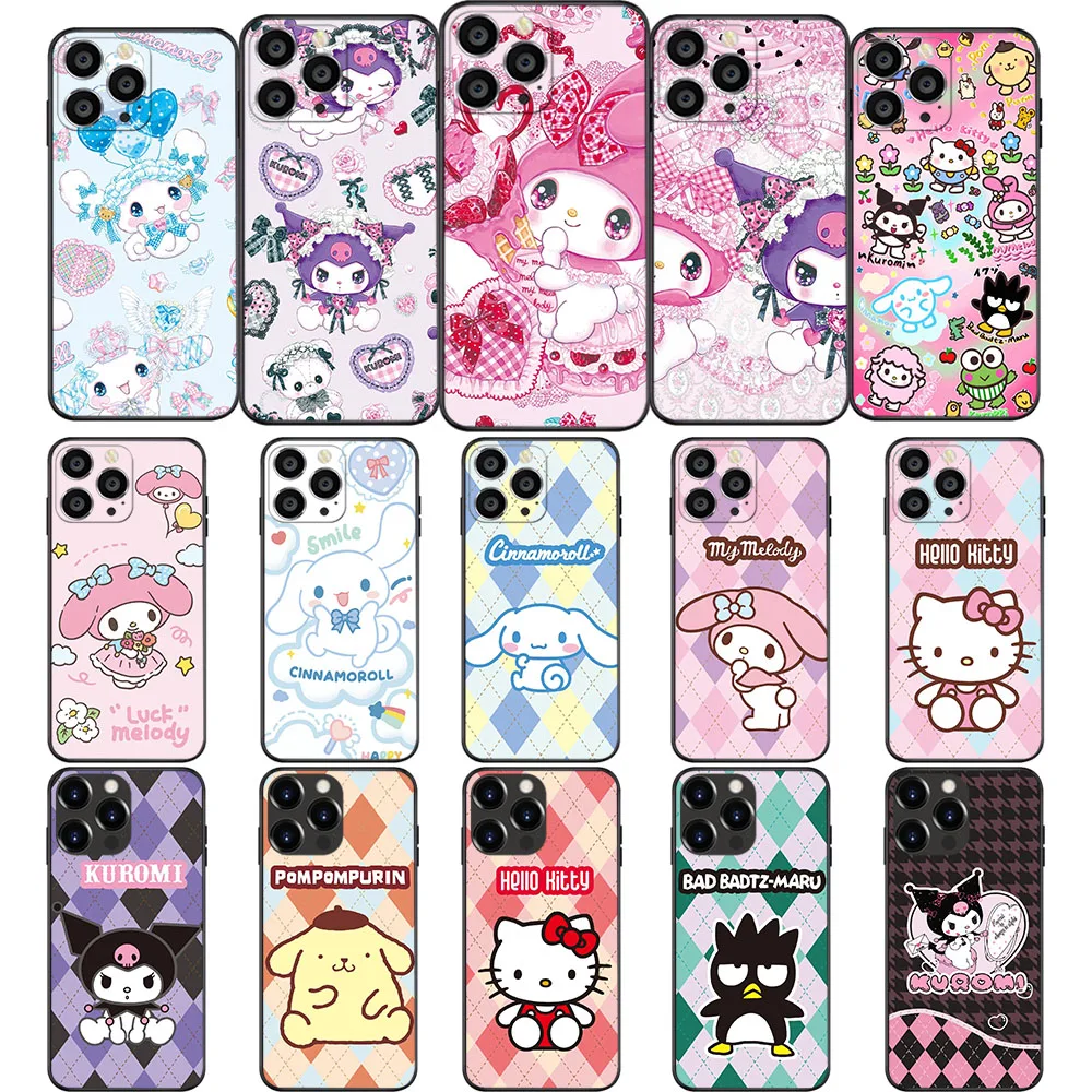 

UK-81 Sanrio Characters Soft Case for Huawei Mate Nova 20 P20 P30 P40 2i 2 3 3i 4E 5T 7 SE Lite Pro