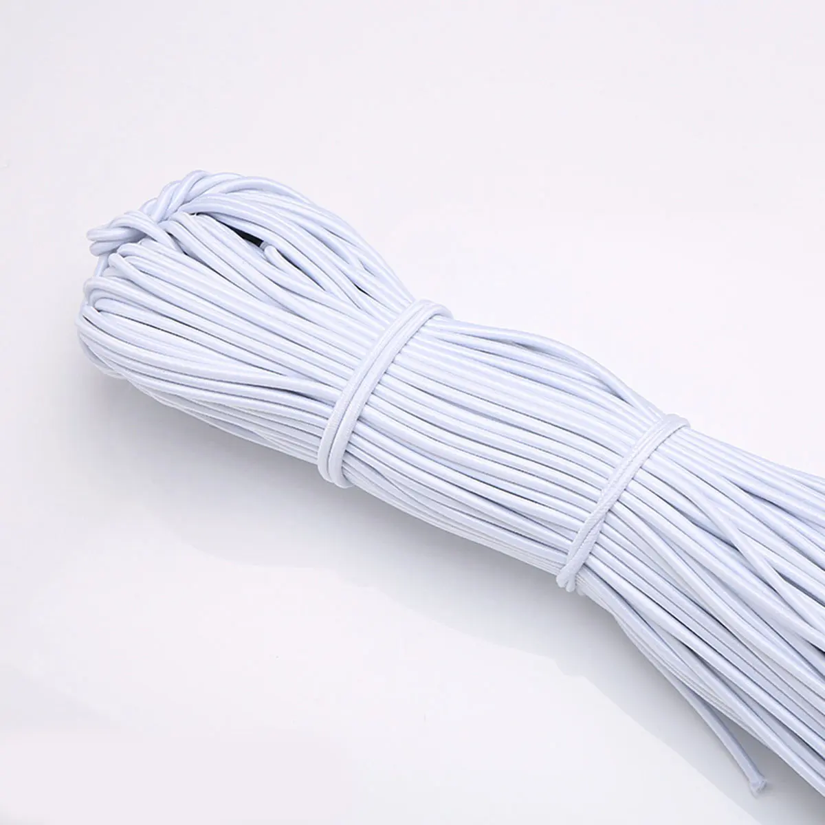 

20M 2/2.5/3mm Thick White Black Elastic Cord Thread Rope Tag Strap Handmade Crafts Clothes Shoes Bag Accessories Supplies