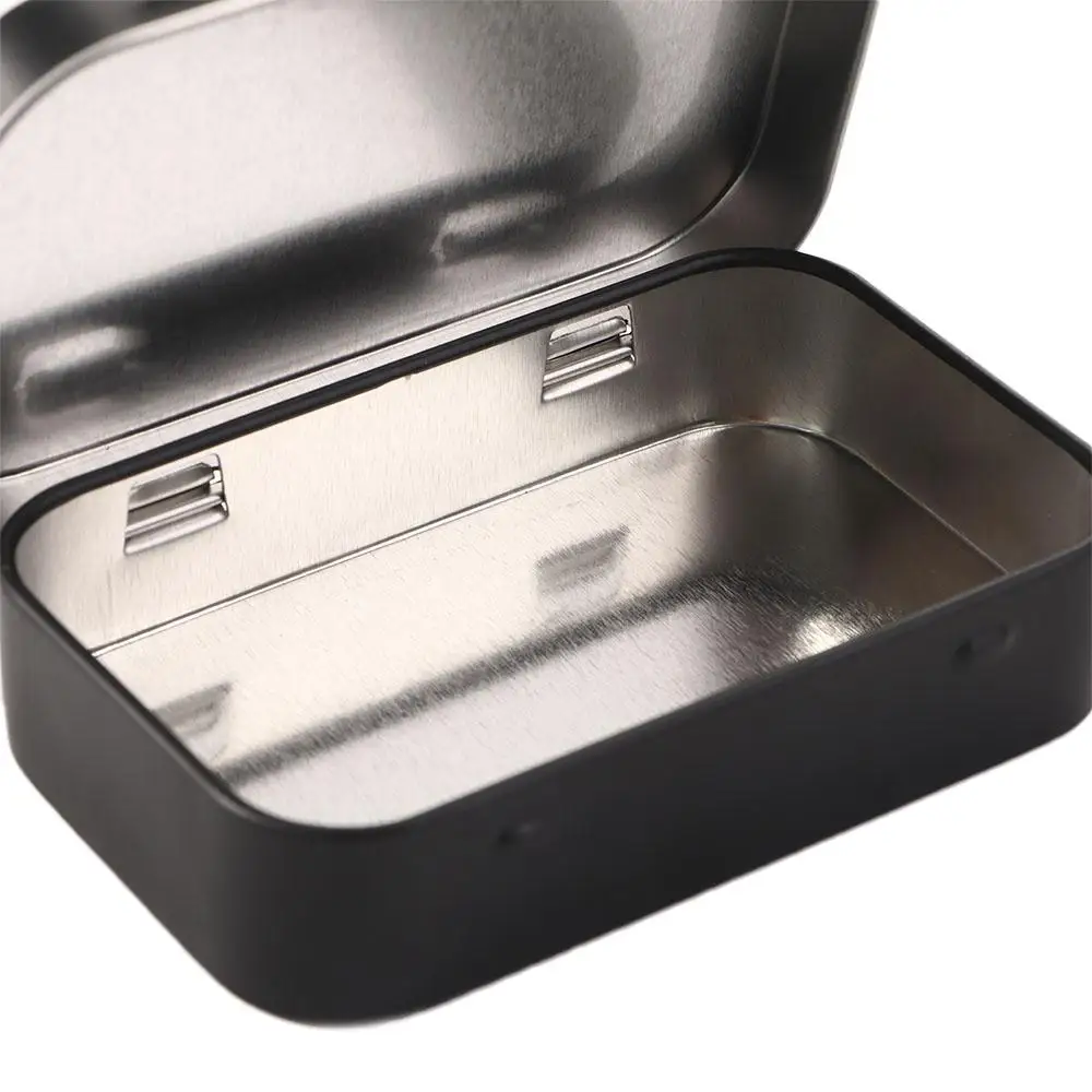 Sealed U Disk Coin Organizer Black Key Organizer Black Storage Box Metal Empty Box Card Case Candy Box
