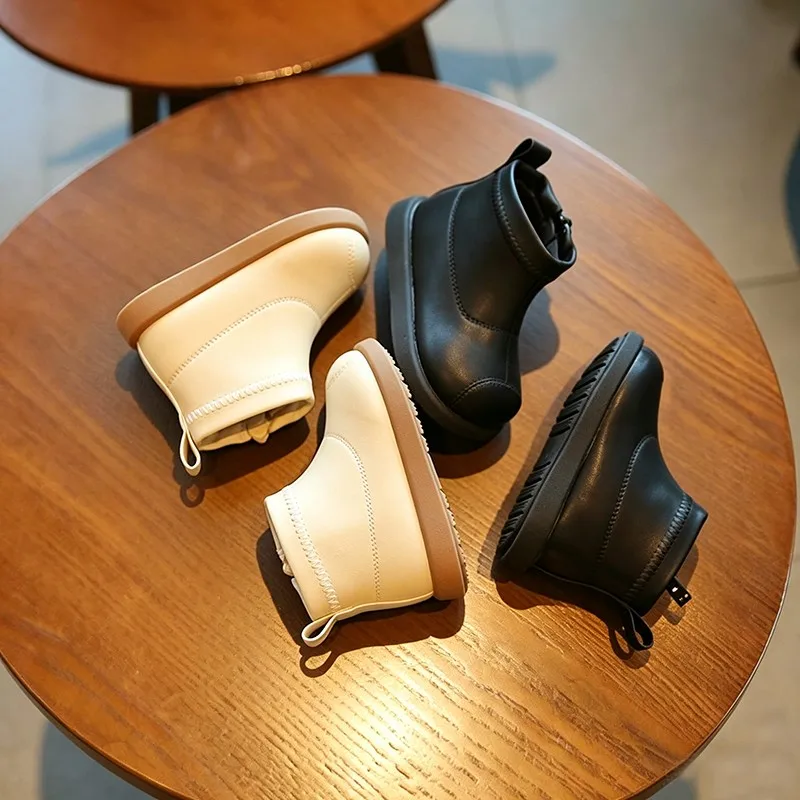 Mumoresip Baby Ankle Boots Soild Color Versatile Toddler Chelsea Boots Round Toes Soft Sole 2026 Autumn New Kids Short Boots