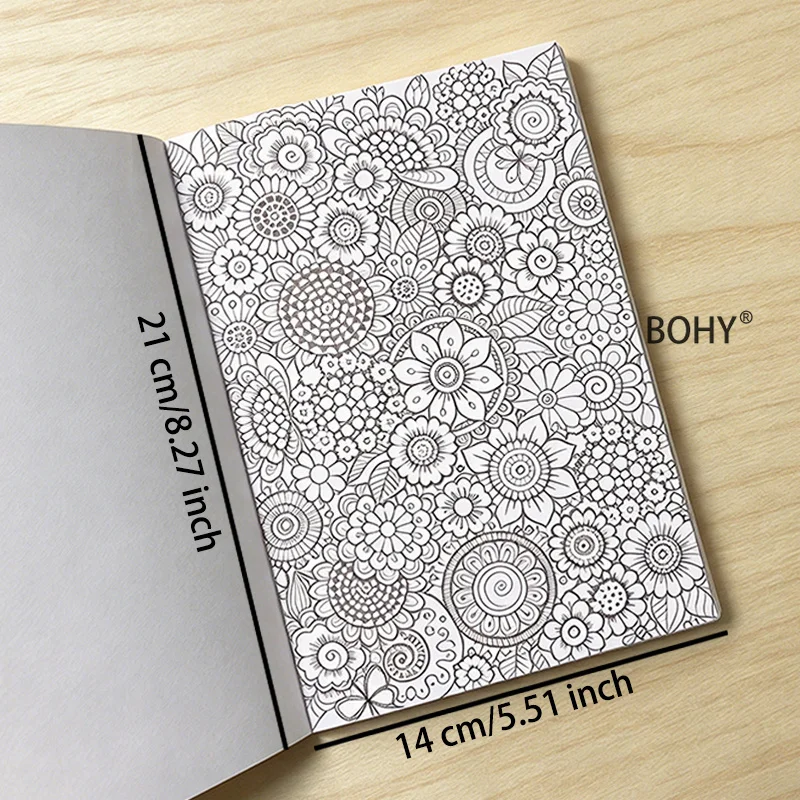 1 Healing Hand Drawn Coloring Book, Containing 24 Pages, It Provides Stress Relief in The Office, Heartwarming Gifts for Holiday