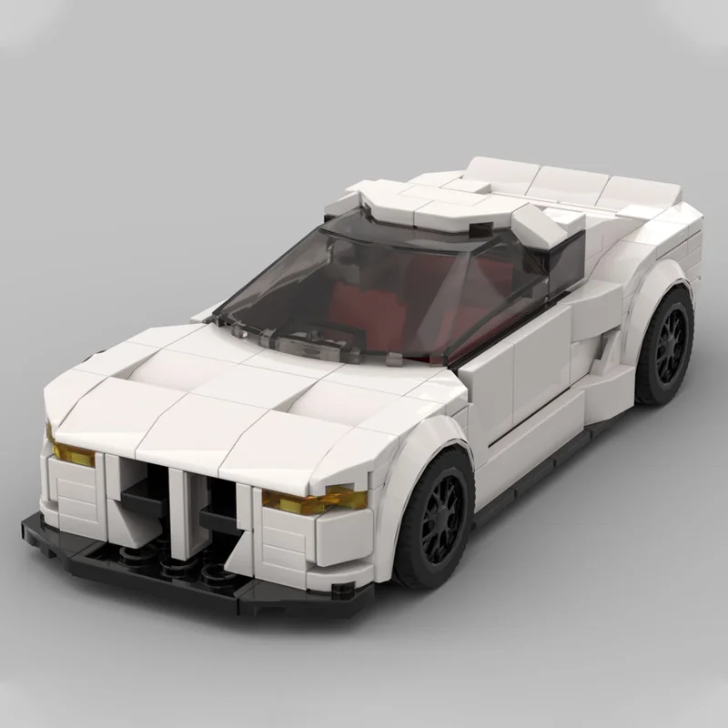 

267PCS MOC BMWes M4 G82 Full White Sports Car with Upgrade Parts Premium DIY Model Building Blocks Birthday Toys Gift