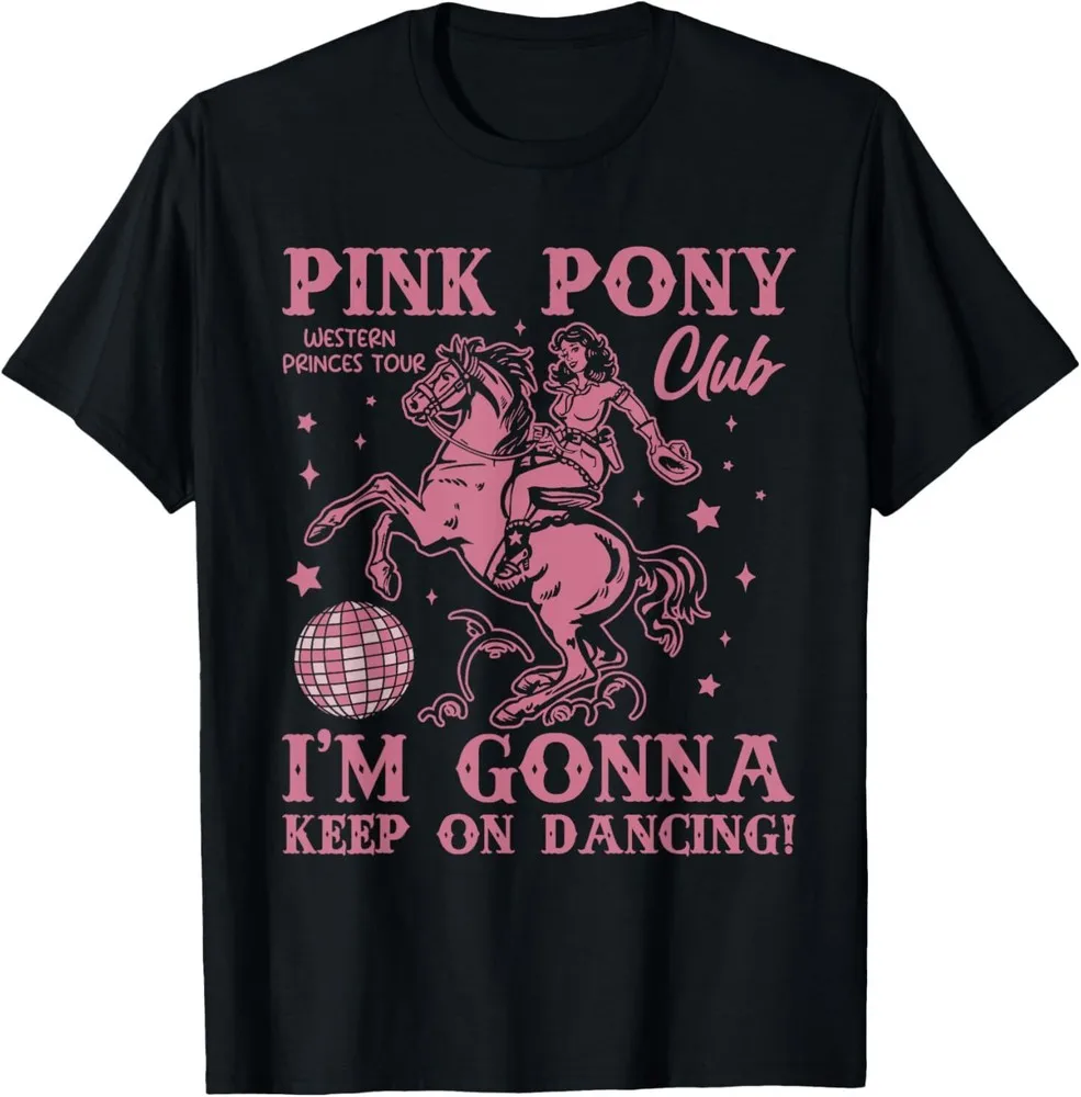 Cute Pink Girl Pony Club I'm Gonna Keep On Dancing T-Shirt