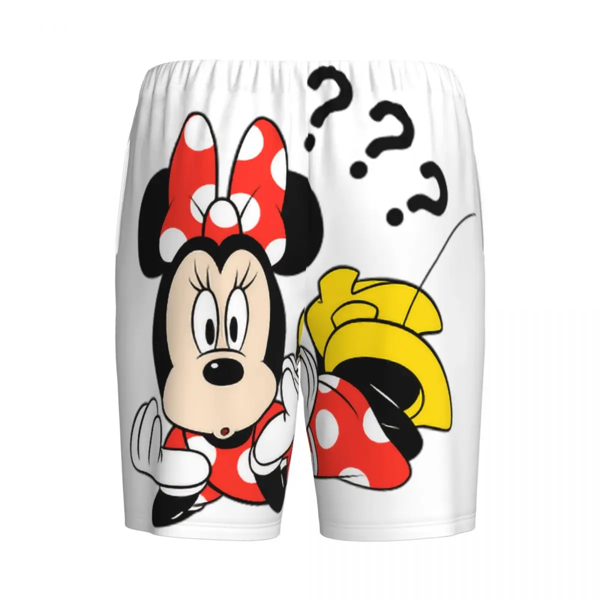Benutzerdefinierte Cartoon Animation Minnie Mouse Pyjama Shorts Herren Nachtwäsche Lounge Bottom Stretch Schlaf Short Pjs mit Taschen