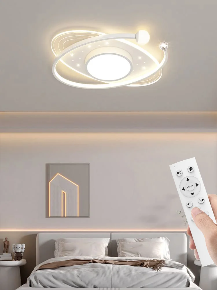 2026 New LED Ceiling Lamp - White Starry Night, Eye-Caring Dimmable, for Living Room Bedroom
