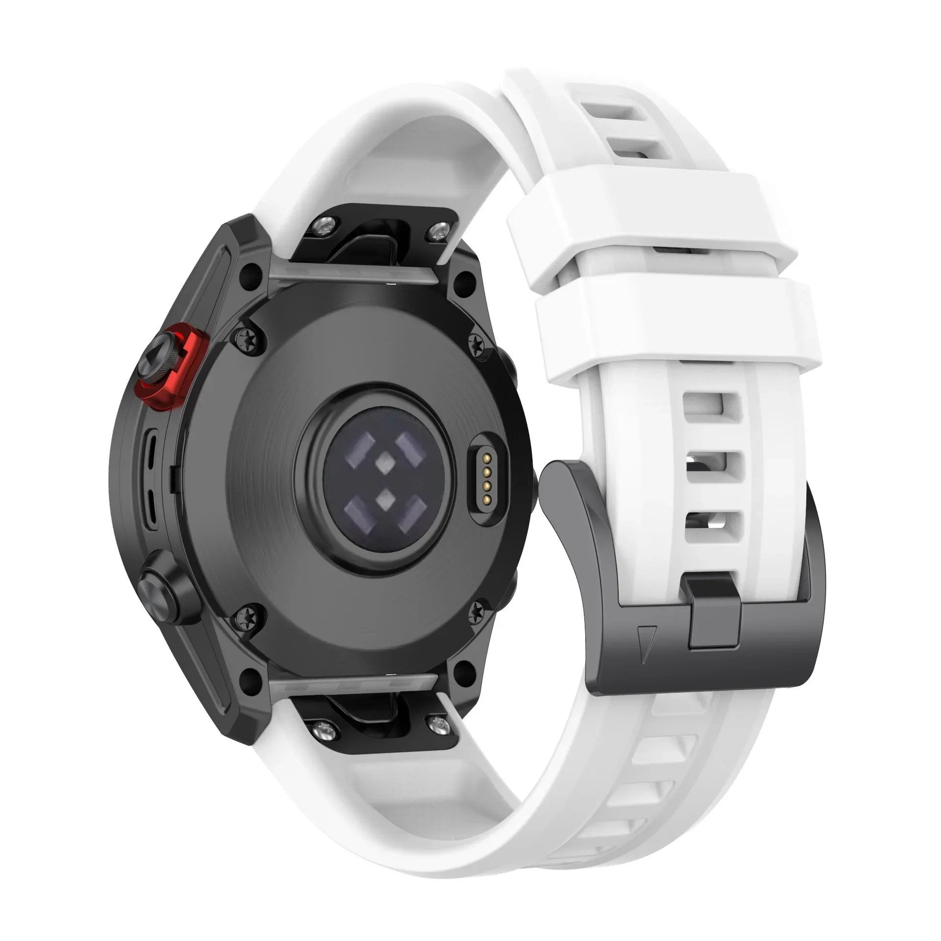Quick-Fit-Silikonarmband in den Größen 26 mm, 22 mm und 20 mm für Garmin Tactix 8/Fenix 9 8 51 mm 47 mm 43 mm, Garmin Enduro3/Fenix 9 Pro/7S/E/7X. – Detail 10