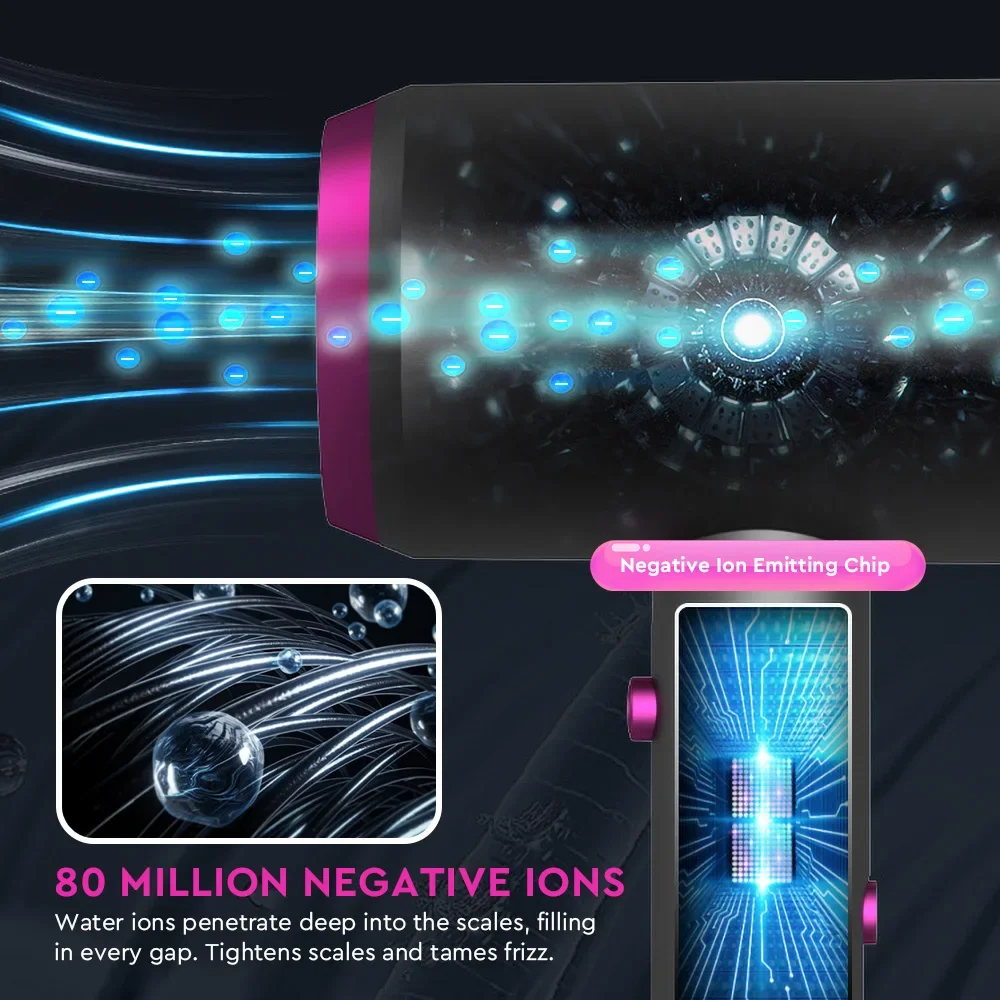 전문 음이온 헤어 드라이어, 냉온 및 냉풍, 초저소음 헤어 드라이어, 홈 헤어 살롱 스타일링 도구