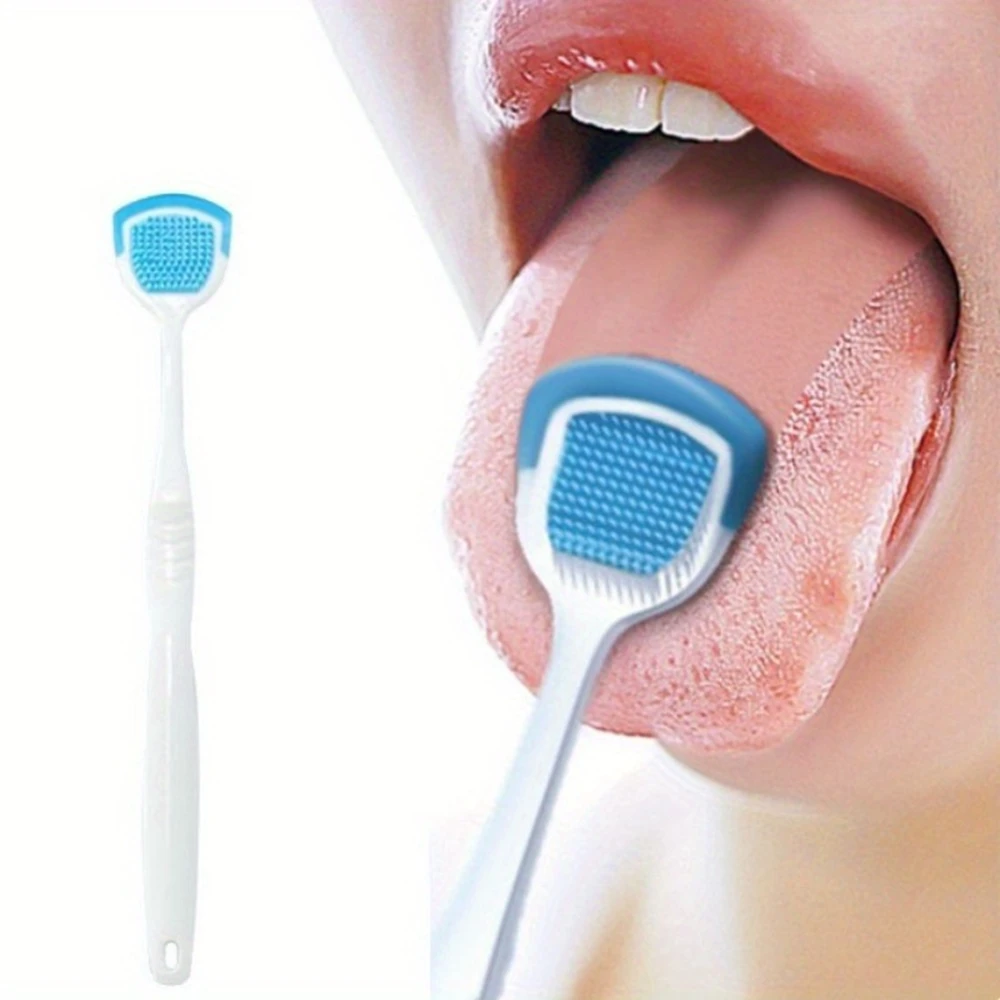 1/4pcs Tongue Cleaners Adult Kids Reusable Silicone Tongue Scraper Brush Washable Tongue Cleaning Tool Fresh Breath Oral Hygiene