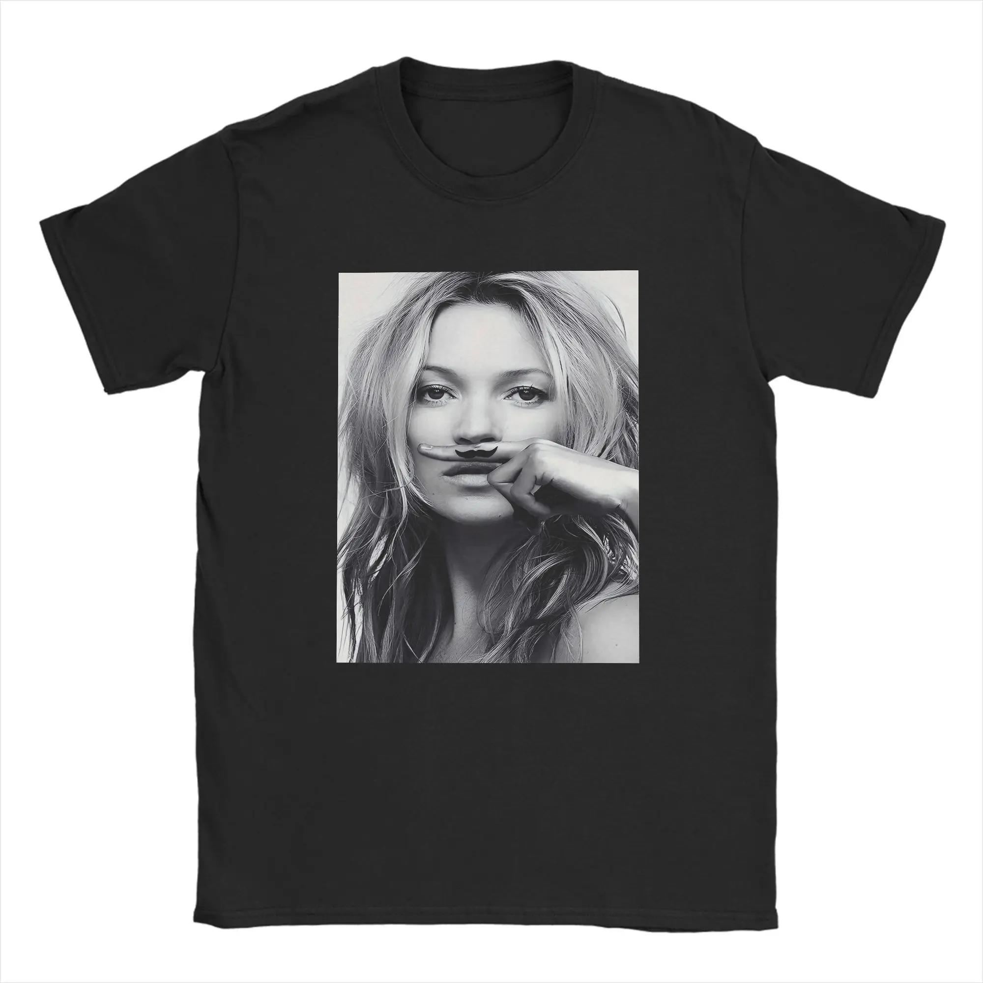 Casual T Shirt Summer Kate Moss Novelty T-Shirts  Cotton Tshirt for Mens Y2K Classic Cheap Short Sleeve Tops