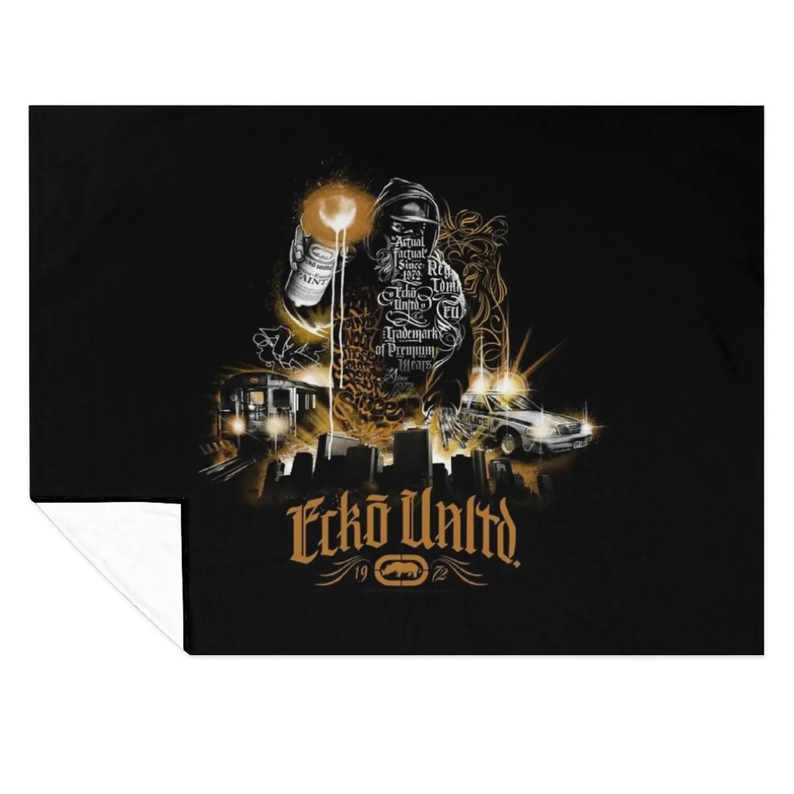 

Ecko Unltd Throw Blanket warm winter Soft Plush Plaid Bed sofa bed Blankets