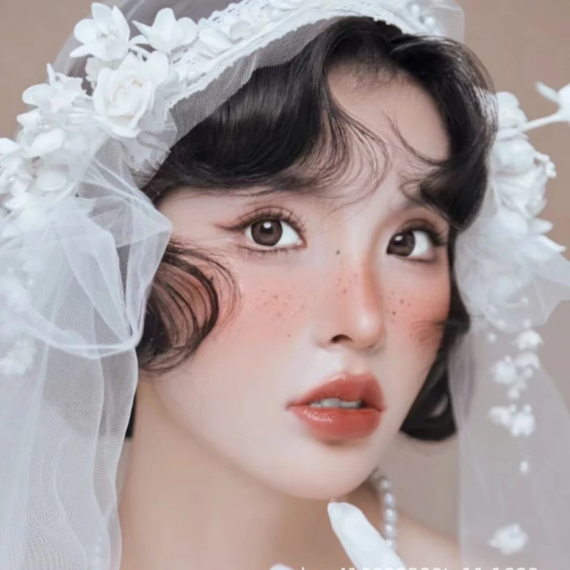 New Lace Lace Floral Bud Vintage Bridal Veil Headpiece