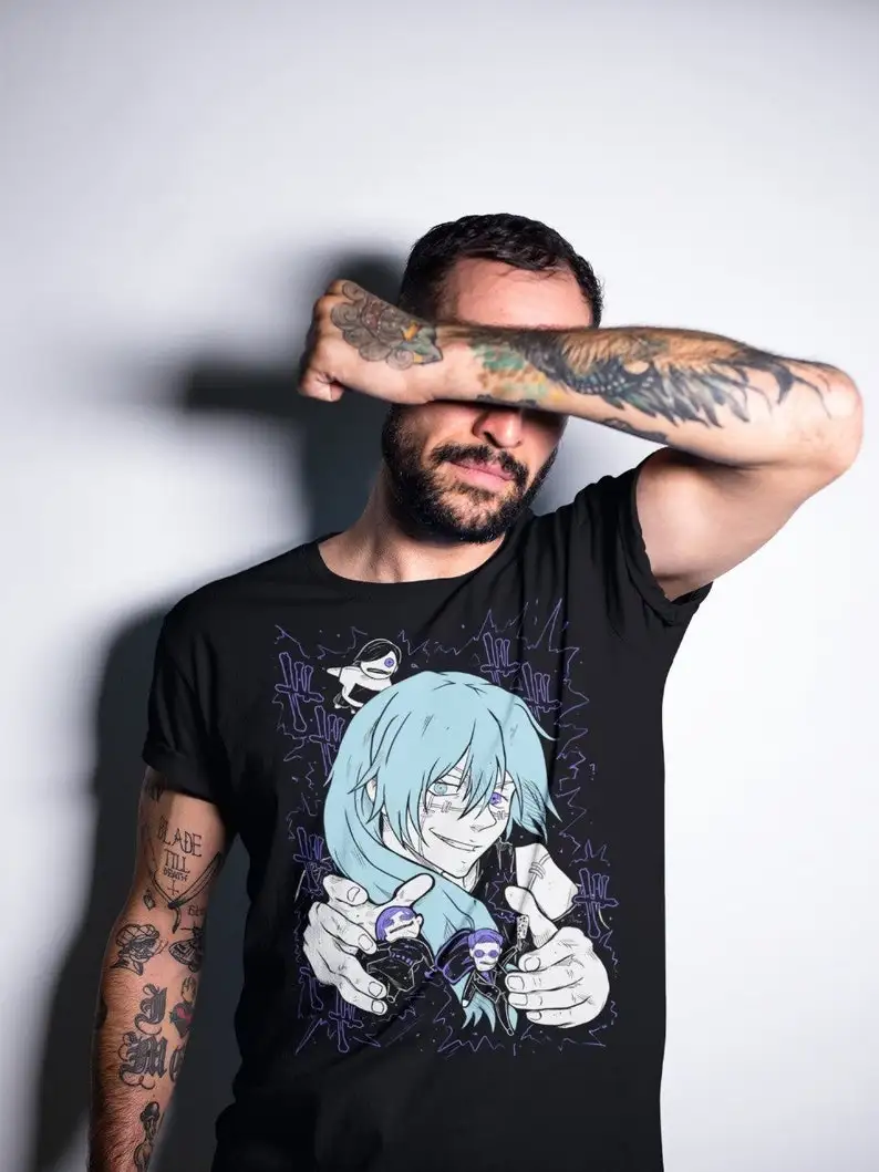 Exclusive Anime,comfortable,high quality Unisex Horror Manga Creepy Girl T-Shirt