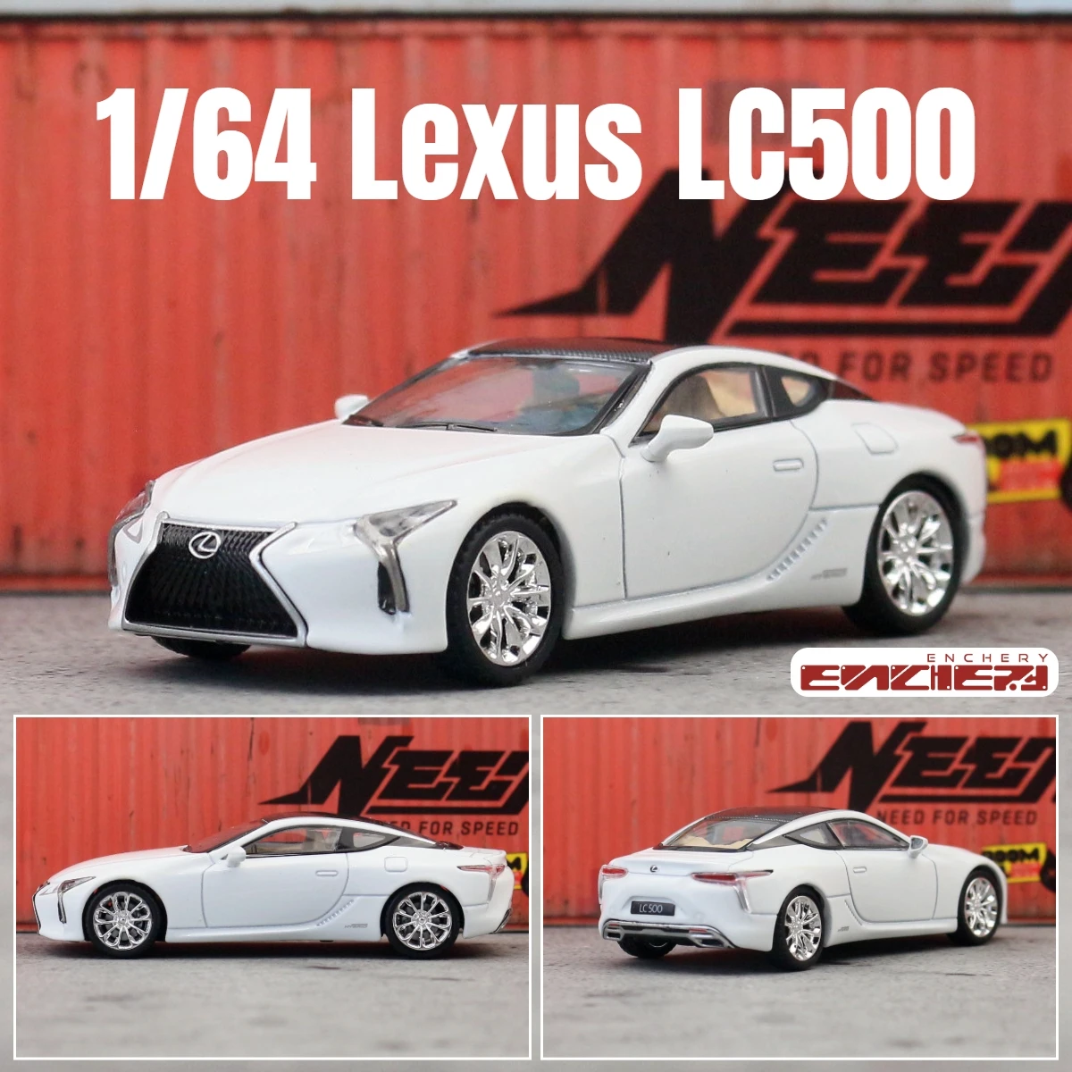 1/64 Lexus LC500 Super Sport Toy Car Miniature Model 1:64 ENCHERY 1/64 Lexus LC500 Super Sport Toy Car Miniature Model 1:64 ENCHERY
