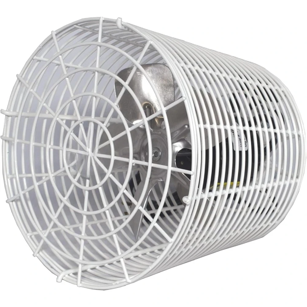 Air Circulator Fan, Ceiling Wall Mount Greenhouse Fan & Steel Guards, 450 CFM, 1/100 hp, Energy-Efficient Commercial Fan