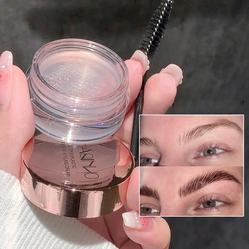 صابون تشكيل الحواجب ثلاثي الأبعاد مقاوم للماء سريع الجفاف جل الحواجب يخلق كريم تصفيف الحواجب الطبيعي مكياج الحواجب