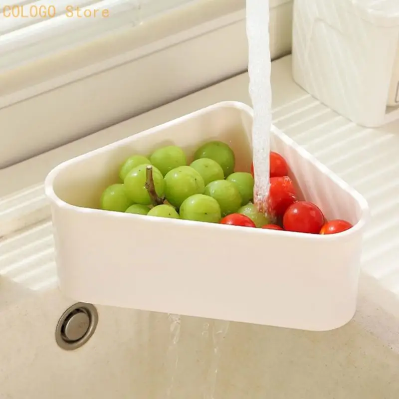 Polypropylene Corner Sink Drain Basket for Washing and Remnant Separation D0LD