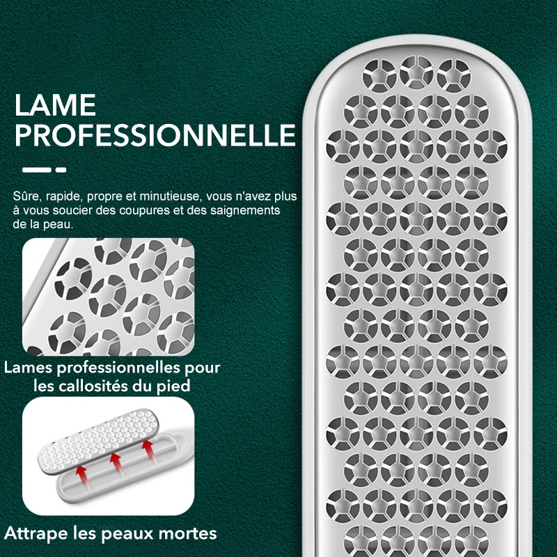 1Pcs Pedicure Tools Professional Foot Rasp Scrubber With Nail Clipper Double-Sided Dead Skin Remover File For Feet Care Spa Tool