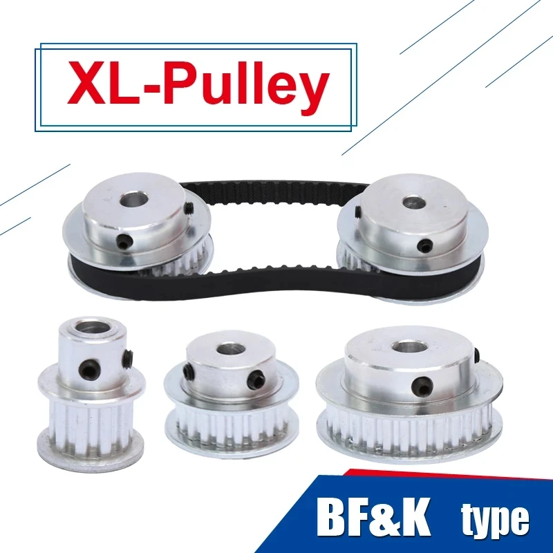 Timing wheel XL10 teeth/10T BF Convex Platform Pulley Inner Hole 4/5/6/6.35/7/8MM with Screw