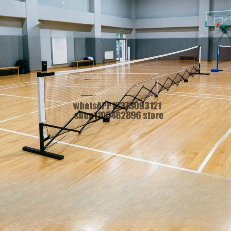 Grid telescopic portable ball net column simple ball frame household indoor and outdoor