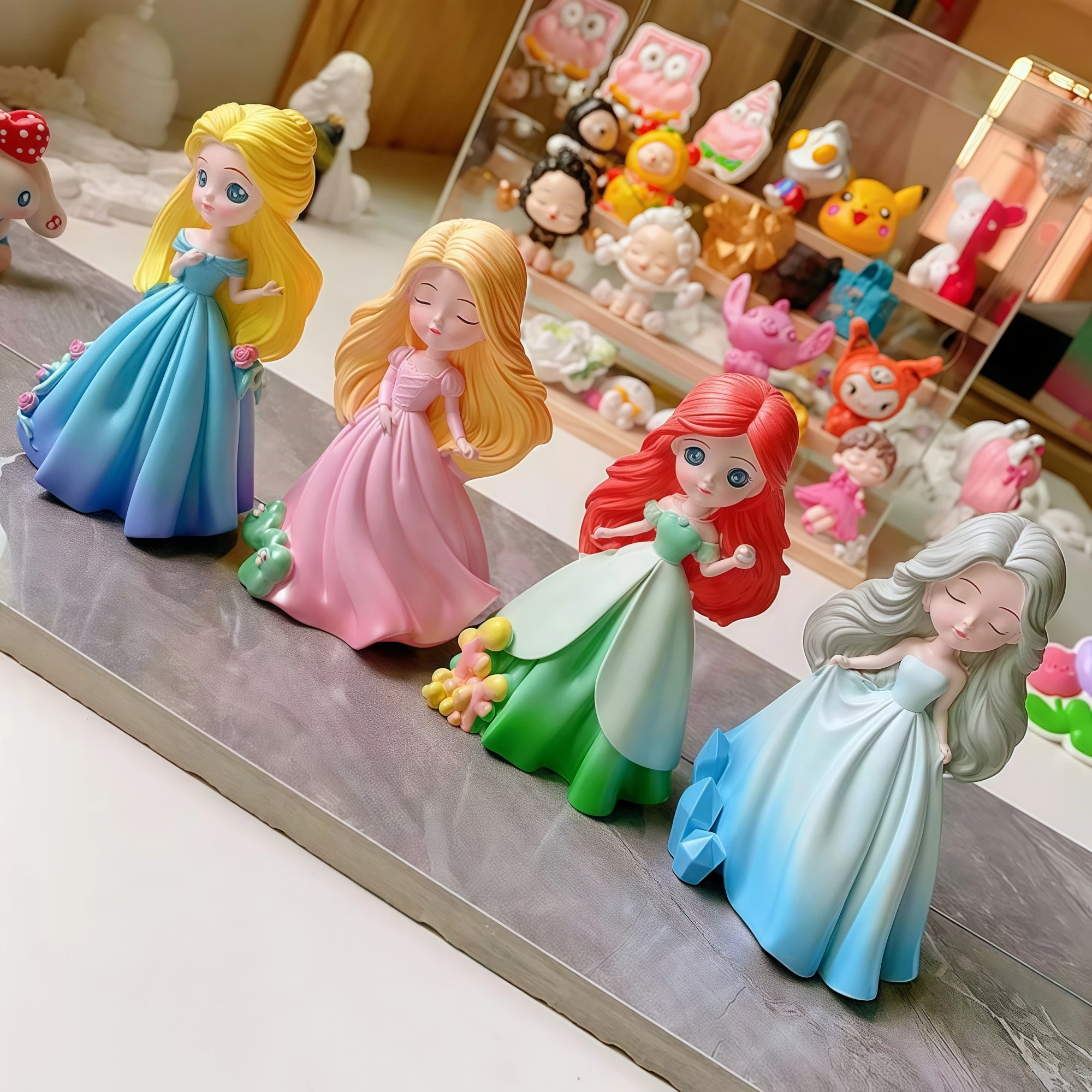3D Sweet Princess Doll Silicone Candle Mold DIY Cute Princess Soap Figurine Gypsum Epoxy Making Tools, Home Party Decor Gifts view 6