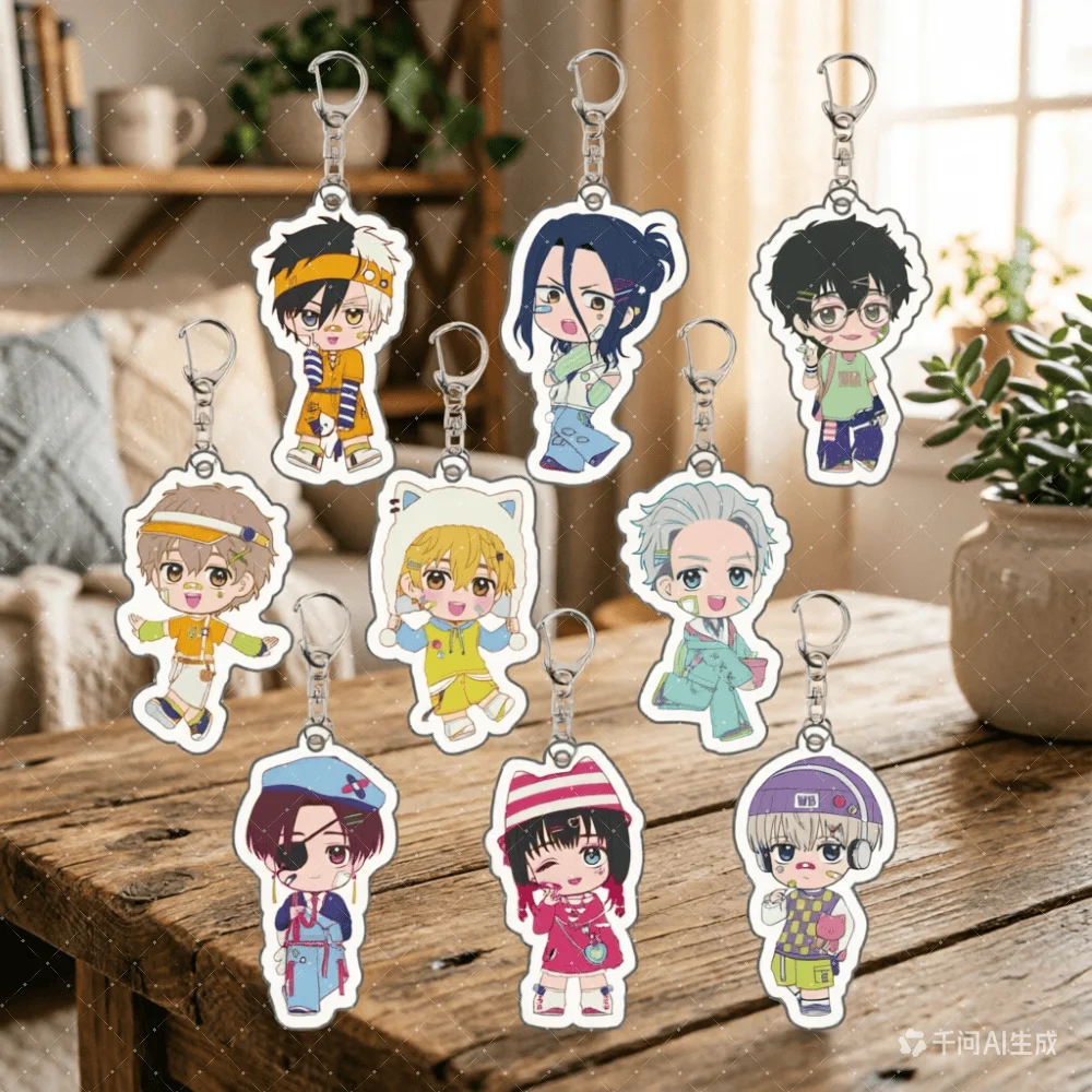 NEW WIND BREAKER Haruka Sakura Akihiko Nirei Mitsuki Kiryu Ren Kaji Hajime Umemiya Tasuku Tsubakino Picnic Ver Acrylic keychain