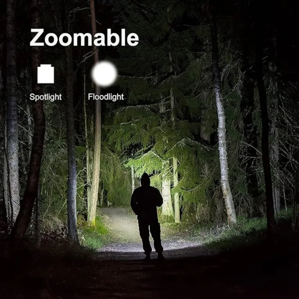 Flashlight Ultra Bright Torch T6 Camping Light 5 Switch Mode Waterproof Zoomable Bicycle Light