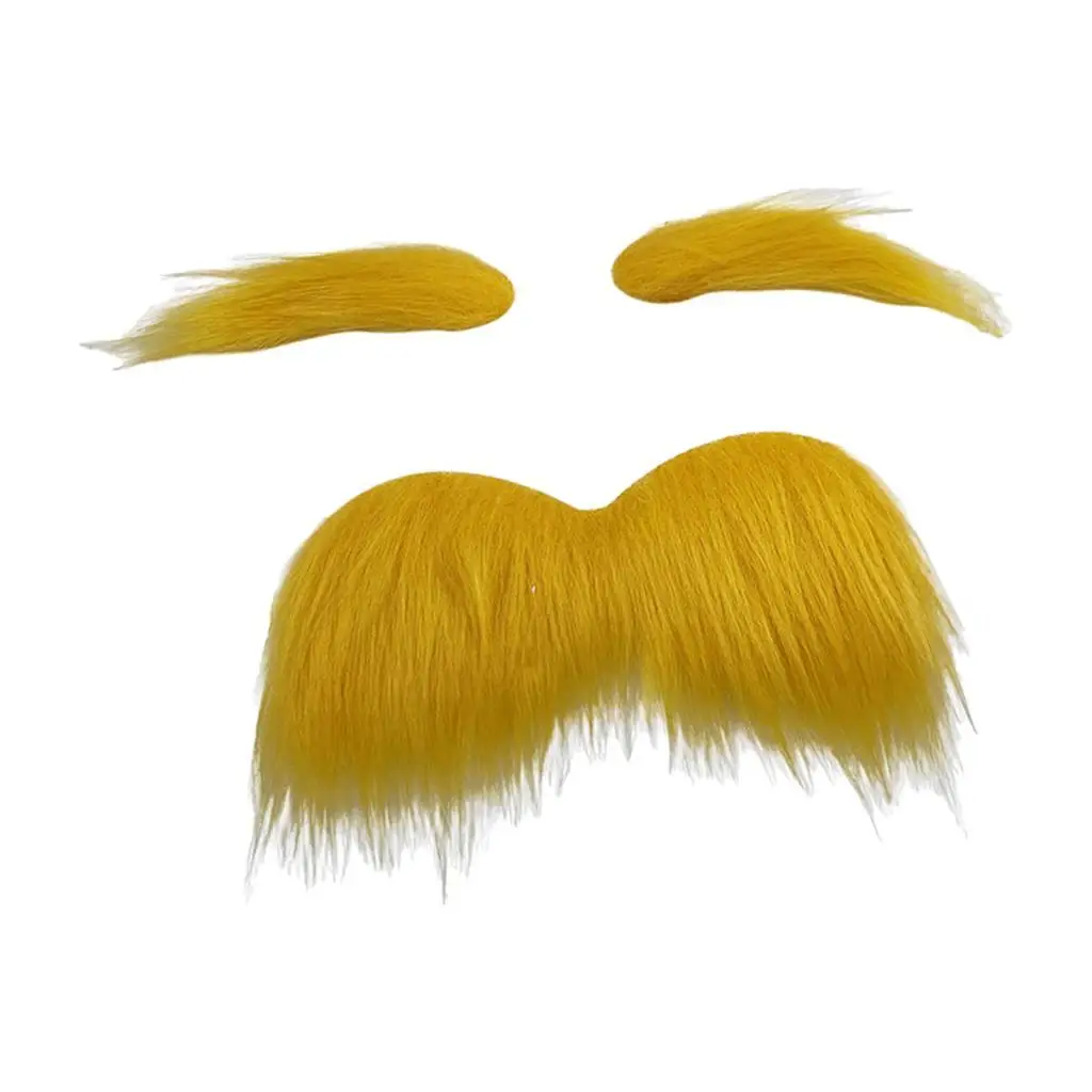 Barbas falsas sobrancelhas falsas novidade bigode kit pano material para festas de festival cosplay desempenho de palco