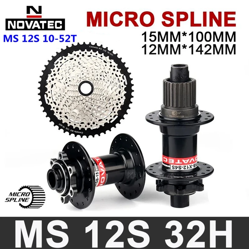 DEORE-Mountain Bike Free Wheel Micro Spline MS Cassette, 12 S, 10-52T, 12 Speed, M6100, SLX, M7100, XT, M8100, XTR, M910, MTB