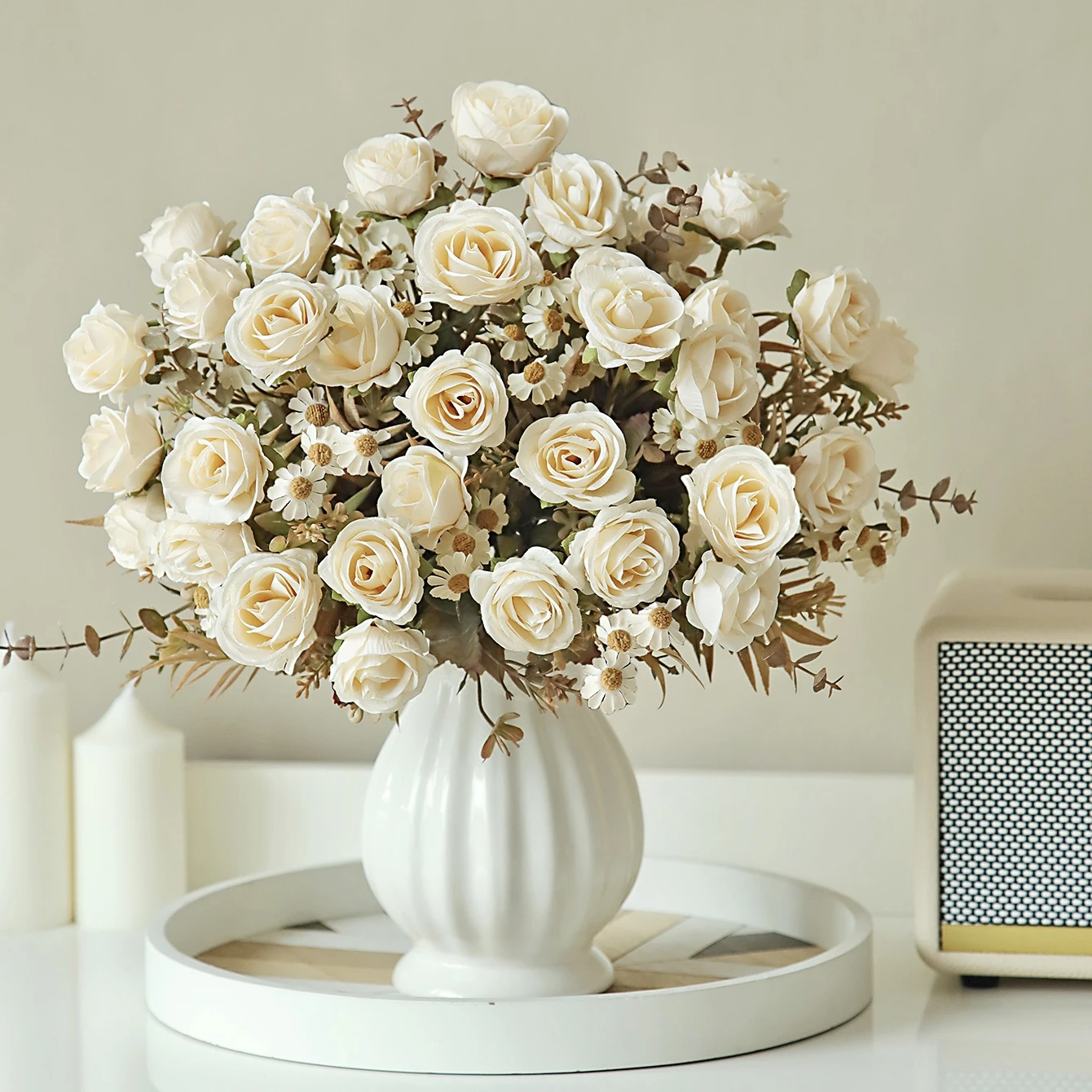 Seidenrosen Künstliche Blumen DIY Hochzeit Heim Zimmer Tisch Festival Party Deko Kranz Brautstrauß Tischdekoration Fotografie-Requisite Geschenk