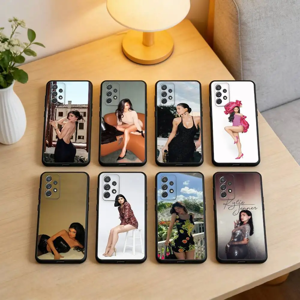 

Socialite K-kylie J-Jenner Phone Case For Samsung Galaxy A73,A72,A71,A70,A53,A52,A51,Soft Silicone Black Cover