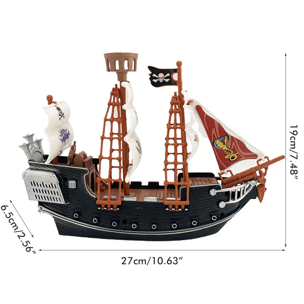 Pirates Ship Boats Model Toys Room Living Room Decorations Kids Pirate Toys Dutchman Pirate Ship Model Children\'s Toy Gift