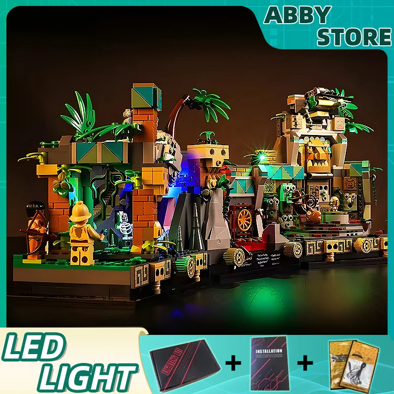 DIY LED Light Kit For LEGO 77015 Temple of the Golden Idol Buillding Brick Set (Only LED Light,Without Blocks Model)