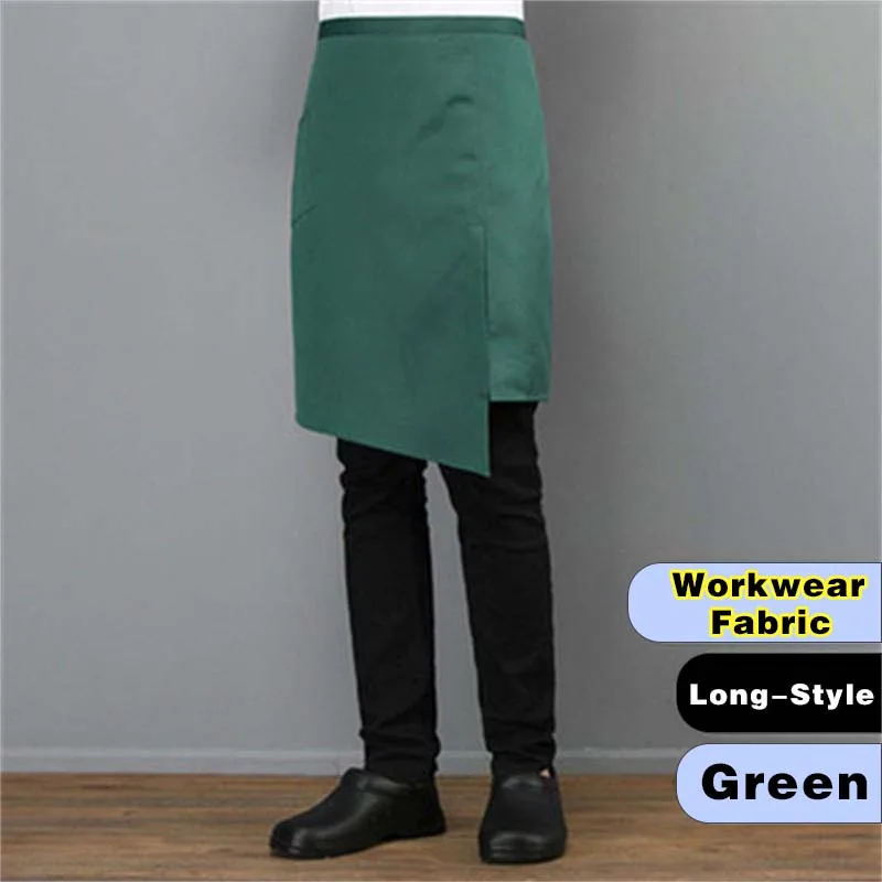 Custom Embroidery LOGO Cotton Restaurant Waiter Kitchen Apron Chef Woman Man Couples Beauty Nail Salon Cleaning Tools Half Apron