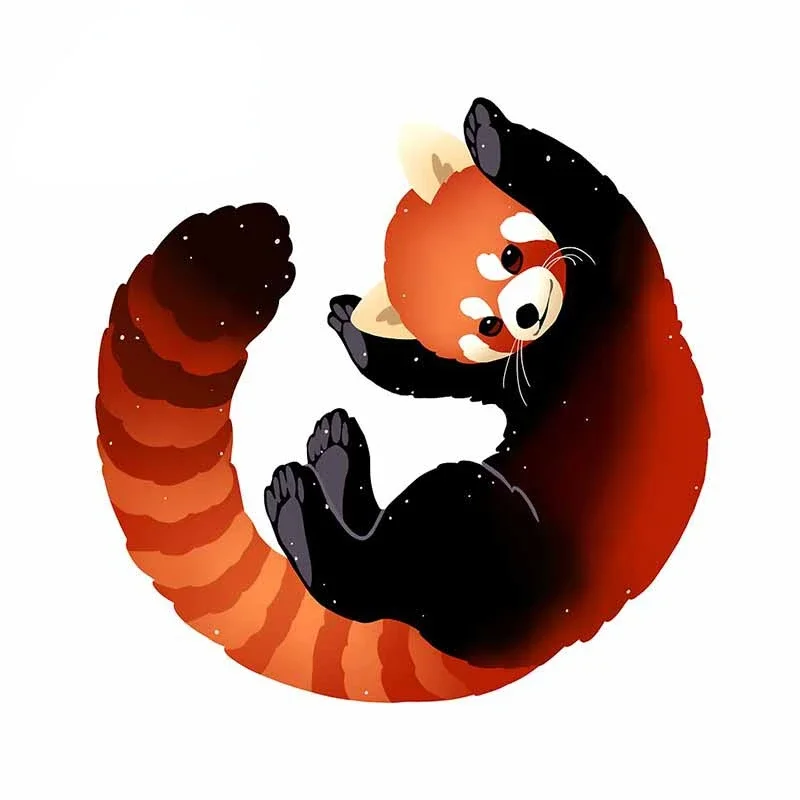 

Car Stickers Personality Red Panda Anime Decals Car Motorcycle Rear Window Decorative Decals Waterproof Cover To Scratches ,15cm