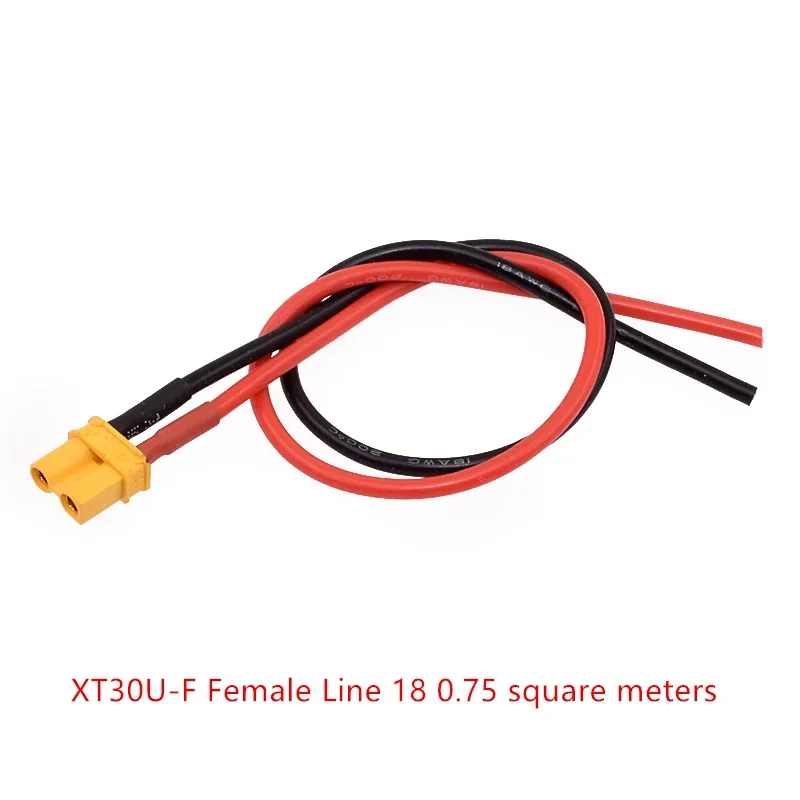 XT30U XT 30 Male / Female Socket Bullet Connector Plugs With 10/20/30CM 18AWG Silicone Wire Pigtail For RC Lipo Battery Toys DIY