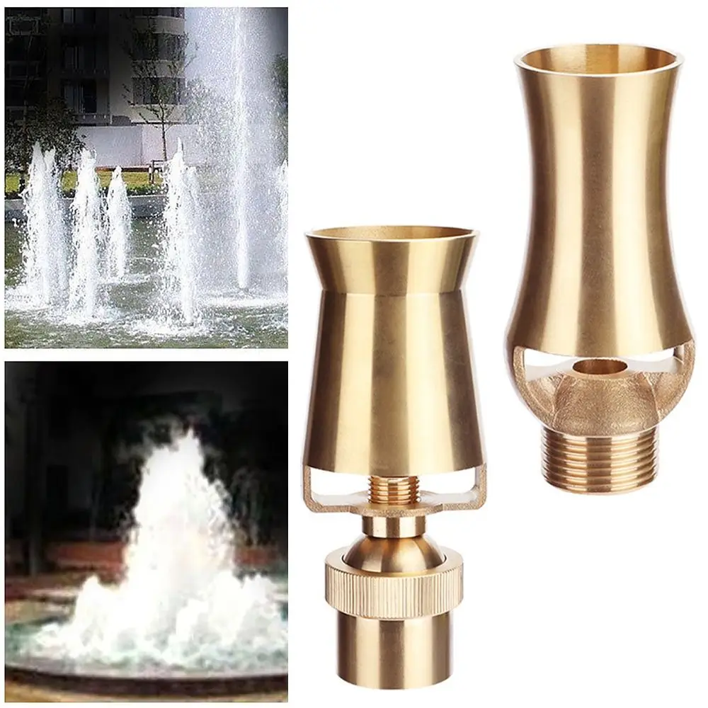 Brass Ice Tower Cedar Fountain Nozzle 1/2