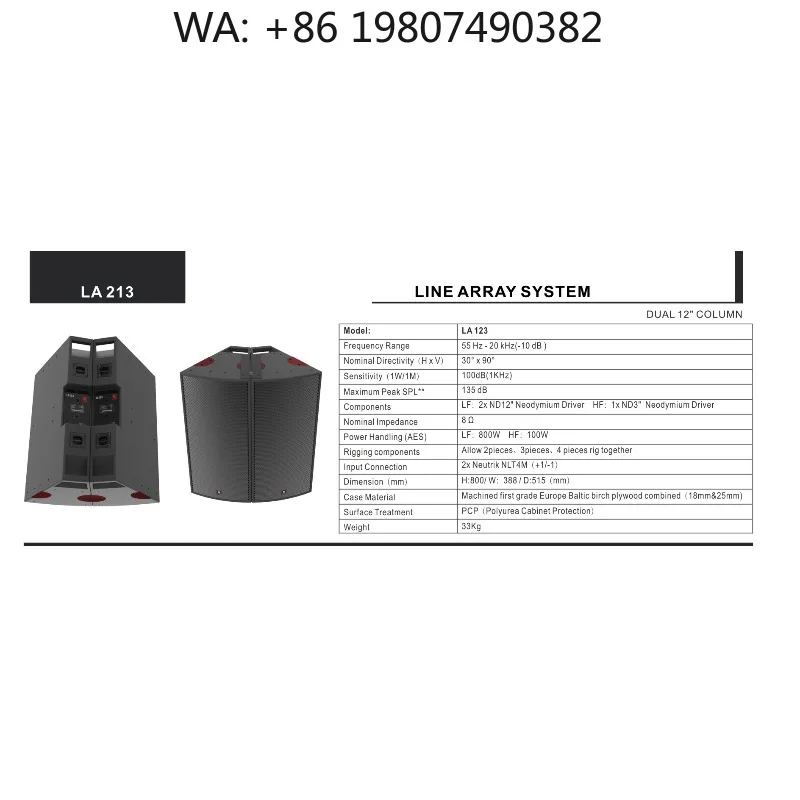 12 Inch Full Range Professional Audio Speaker Conference System for Office Meeting and Indoor Live Events