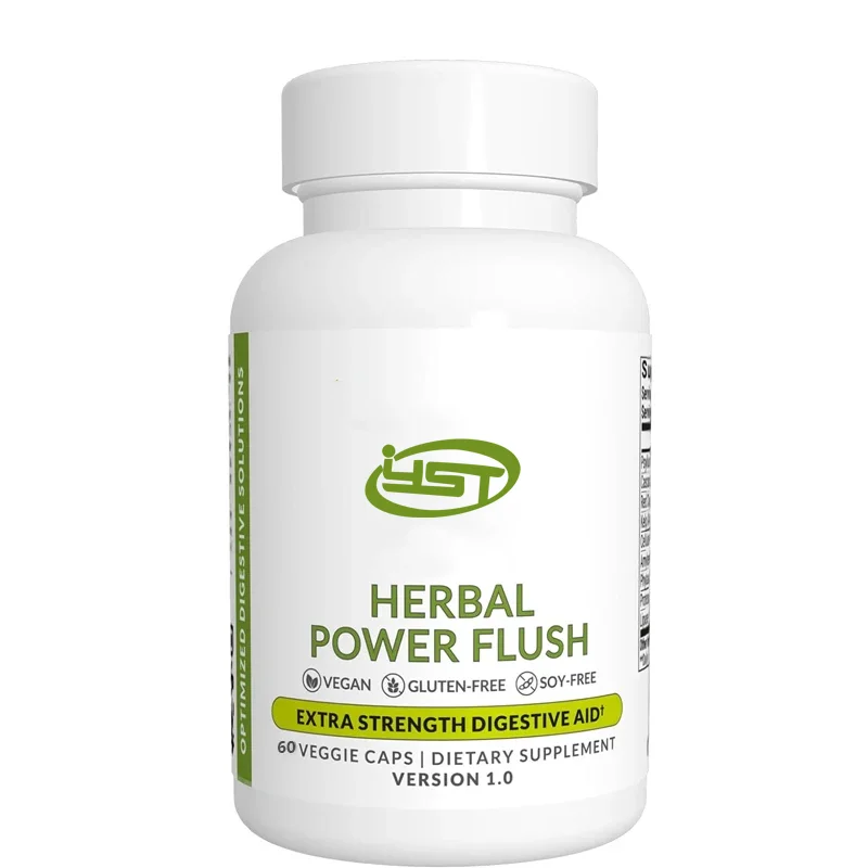 Herbal Power Rinse - Improve Intestinal Digestion - Relieve Abdominal distension and Discomfort in Adults -60 Capsules