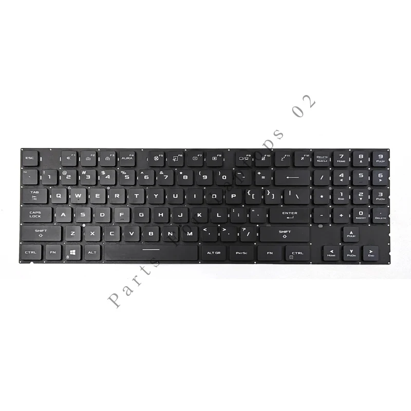 pp New For Asus ROG Strix Scar 17 G733Z G733ZW G733Q G733QR G733CW G733CX Laptop Keyboard US With RGB Backlit