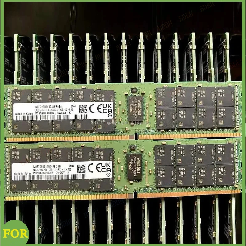 BDBH M393A8G40AB2-CWE 64GB DDR4 Pc4 3200 ECC REG Rdimm Server Memory Good Price Desktop Computer Use 64GB 128G 3200Mhz Frequency