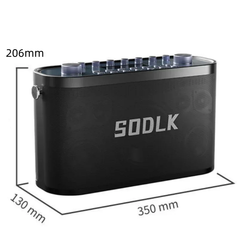 S1271 PLUS 280 واط قوة عالية مع مكبر صوت خارجي ثقيل HIFI صوت كاريوكي ميكروفون لاسلكي سماعات بلوتوث محمولة
