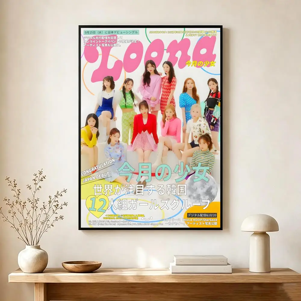 Idol Group L-LOONA Poster Wall Art Print Decorative Mural Home Decor Gift Unframed