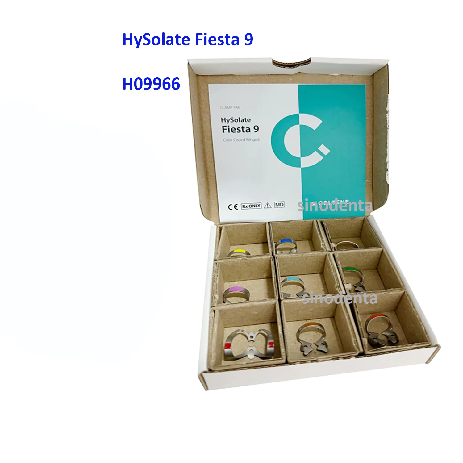 

Dental Original HySolate Fiesta Color Marked Matte Wing Shaped Rubber Dam Clip Supplement Set Refill Package for Orthodontic Use