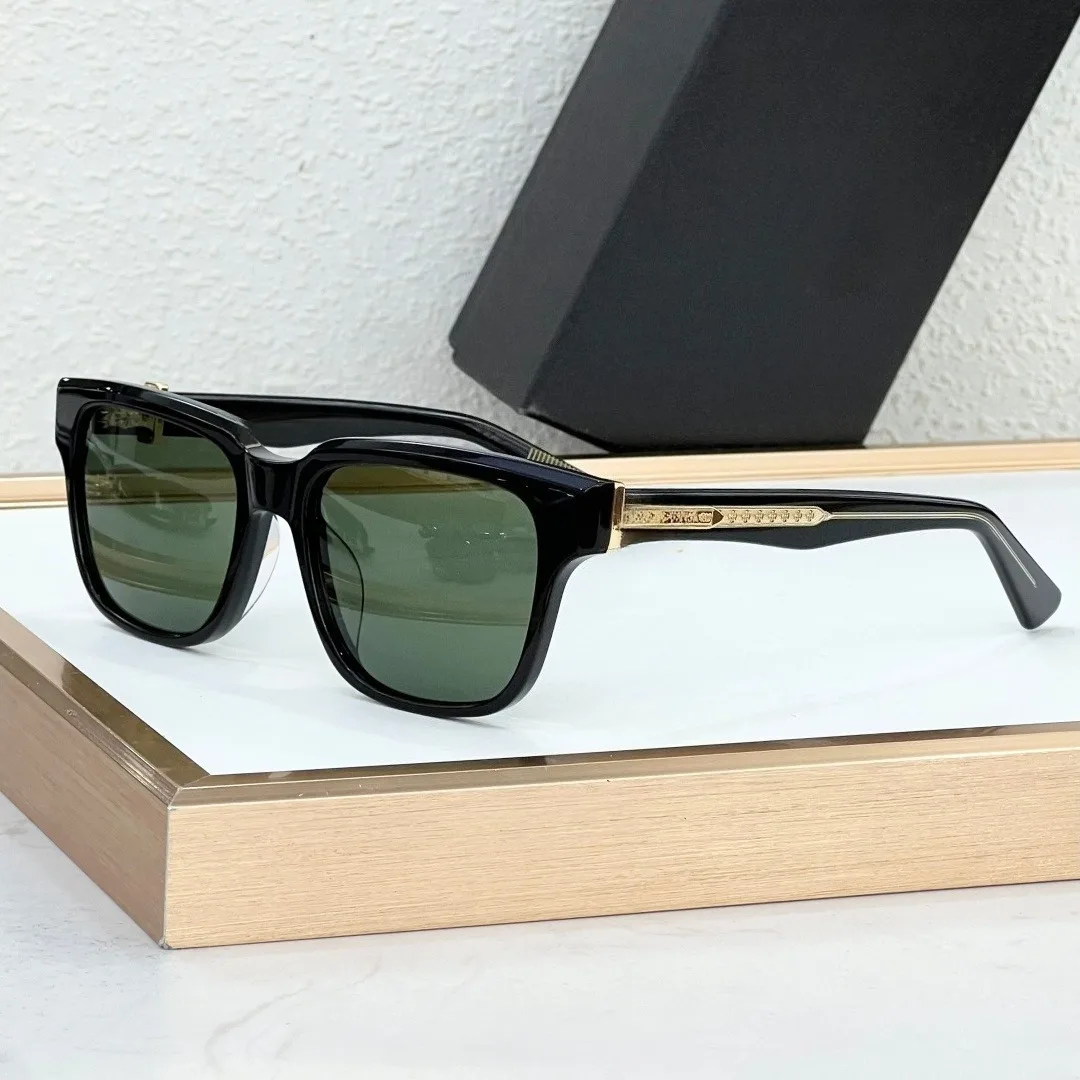 

New VAGILLIONAIRE II 56mm Square Sunglasses Handmade Acetate Frame UV400 Classic Trendy Unisex Eyewear With Case