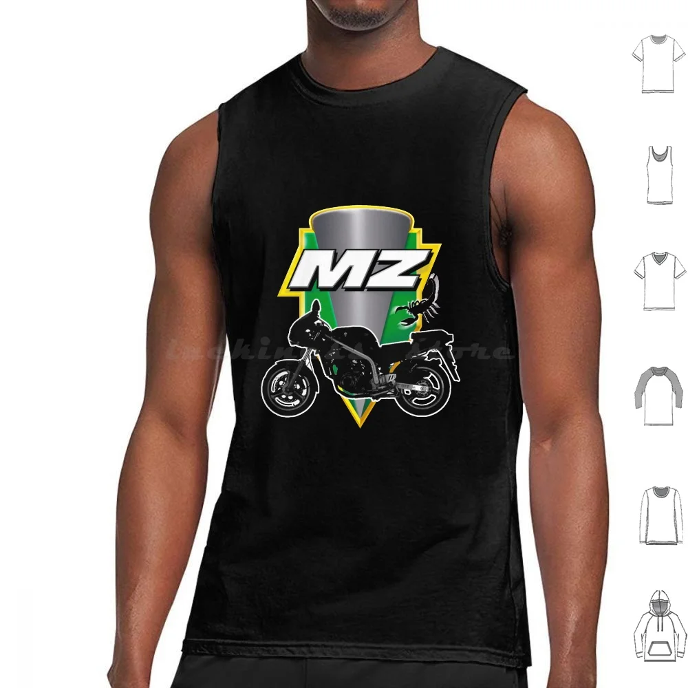 Mz Skorpion And Logo Tank Tops Print Cotton Mz Scorpion Mastiff Saxon Sfx Redstar Etz Ets Kobra Baghira Moto Muz