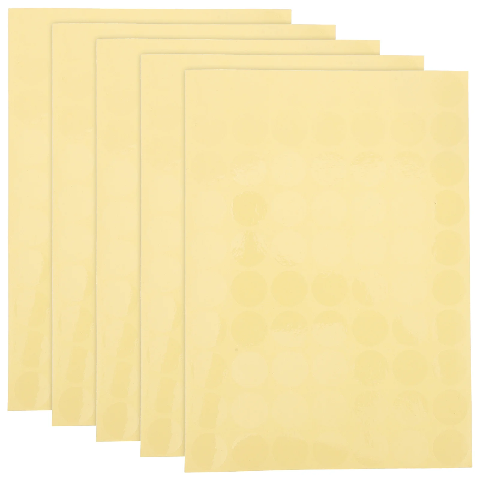 15 Sheets Waterproof Round Clear Stickers Transparent Circle Labels for Packaging Envelope Seal Retail Use Clear Stickers