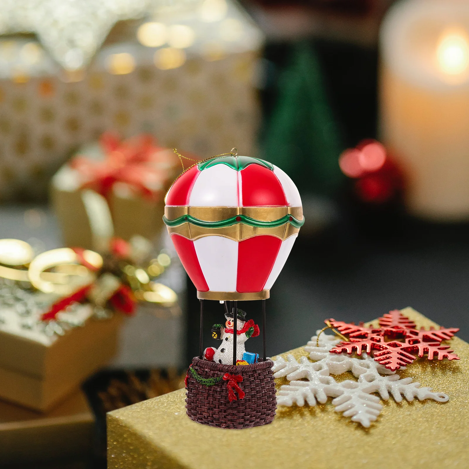 

Glowing Snowman Night Light Holiday Cabinet Decor Ornaments Window Decoration Resin Table Party Lights Home Elder